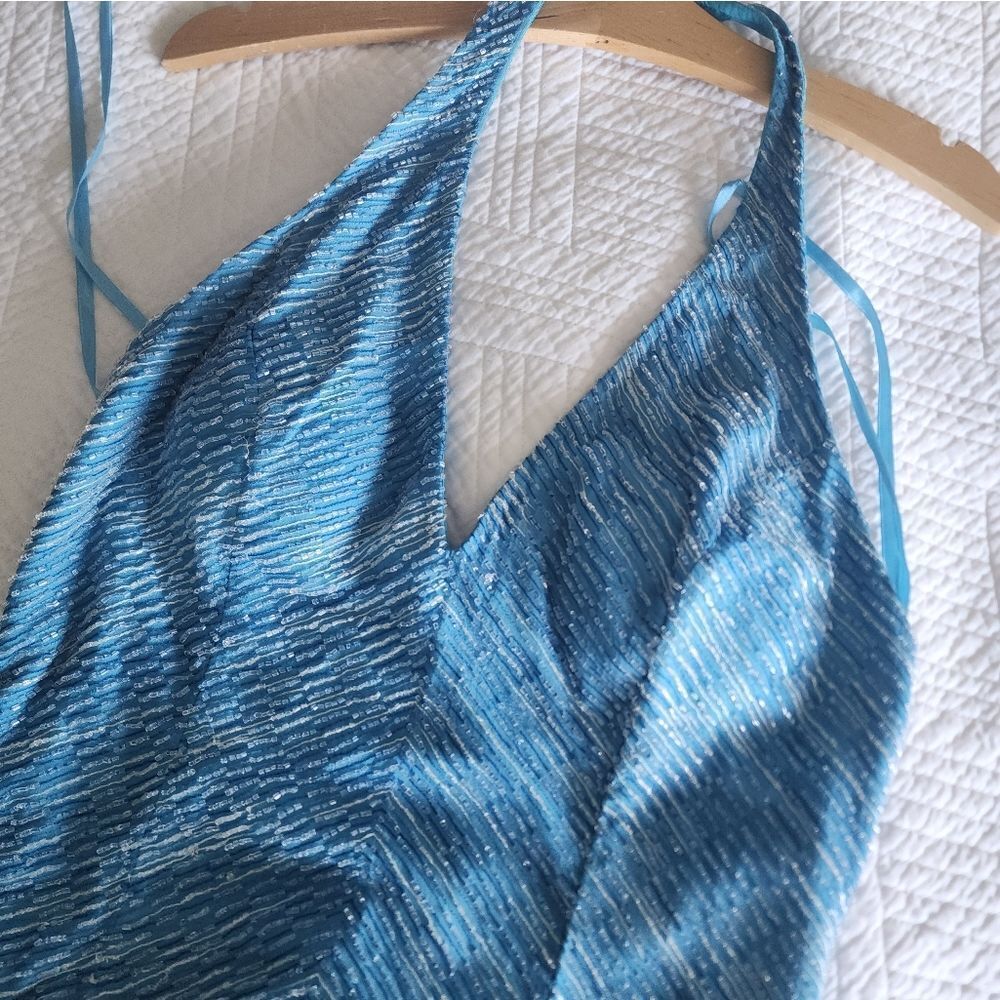 Cache Blue Halter Dress - Picture 15 of 16